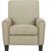 Harrington Manual Recliner in Cashmere Stone Top Grain Leather