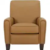 Harrington Manual Recliner in Brandy Brown Top Grain Leather