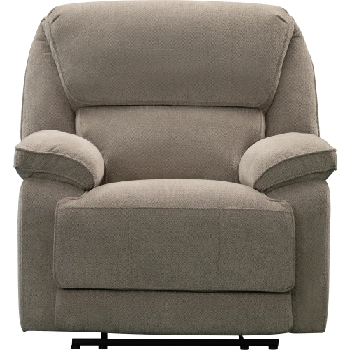 Hooper Manual Lever Recliner in Alma Tan Fabric