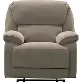 Hooper Manual Lever Recliner in Alma Tan Fabric