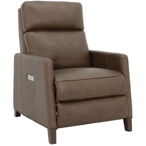 James Zero Gravity Power Recliner w/ Power Head Rest & Lumbar in Brown Top Grain Leather