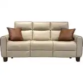 Jonah Power Reclining Sofa with Power Head Rests in Winfield Neutral Leather
