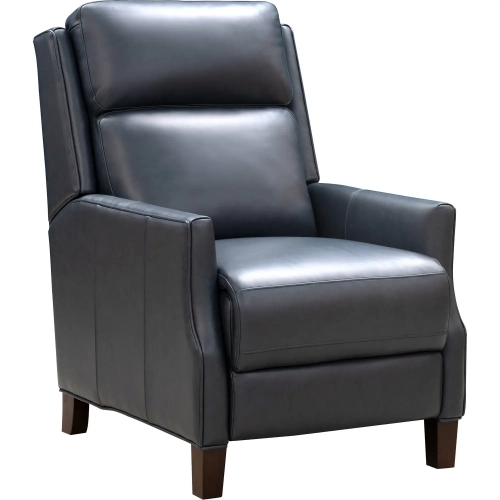 Ledger Triple Power Recliner in Santa Fe Ocean Blue Top Grain Leather