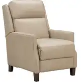 Ledger Triple Power Recliner in Cashmere Stone Neutral Top Grain Leather