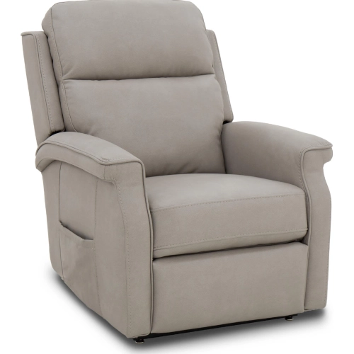 Lena Power Lift Recliner with Head Rest, Lumbar & Heat in Dove Performance Fabric
