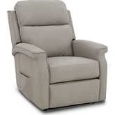 Lena Power Lift Recliner with Head Rest, Lumbar & Heat in Dove Performance Fabric