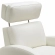 Levi Power Recliner with Heads Up Power Forward Head Rest in Winter White Top Grain Leather
