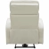 Levi Power Recliner with Heads Up Power Forward Head Rest in Winter White Top Grain Leather
