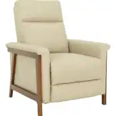 Lewiston Manual Recliner in Cashmere Stone Top Grain Leather