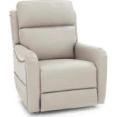 Longview Power Lift Recliner with Power Head Rest, Lumbar & Heat in Gray Leather
