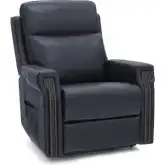 Louisville Power Lift Recliner w/ Power Head Rest, Lumbar & Heat in Ocean Blue Leather
