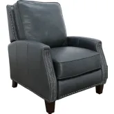Melrose Manual Recliner in Clifton Gray Top Grain Leather