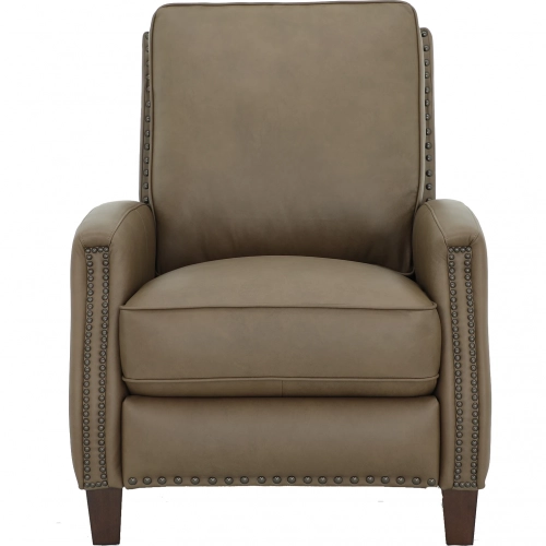 Melrose Manual Recliner in Cashmere Taupe Top Grain Leather