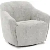 Millie Single Power Swivel Chair w/ Power Footrest Only in Dove Gray Fabric