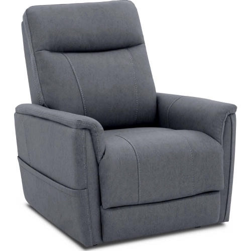 Montclair Power Lift Recliner w/ Power Head Rest, Lumbar & 3 Zone Heat in Slate Gray Fabric