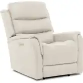 Mooresville Power Zero Gravity Recliner w/ Power Head Rest, Lumbar & Air Massage in Bone Leather