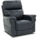 Moorpark Power Lift Recliner with Power Head Rest, Power Lumbar & Heat in Ocean Blue Leather