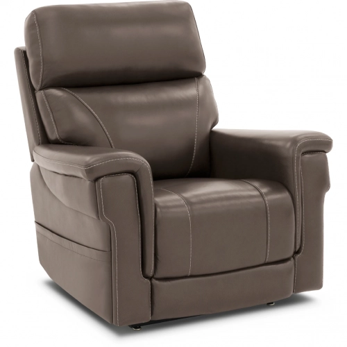 Moorpark Power Lift Recliner w/ Power Head Rest, Lumbar & 3 Zone Heat in Brown Leather