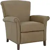 Phoebe Manual Recliner in Cashmere Taupe Top Grain Leather