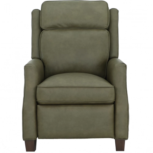Nixon Manual Recliner in Oasis Olive Top Grain Leather