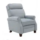 Owen Push Thru the Arms Recliner in Janelle Slate Blue Gray Fabric