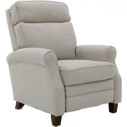 Owen Push Thru the Arms Recliner in Janelle Chateau Light Gray Fabric