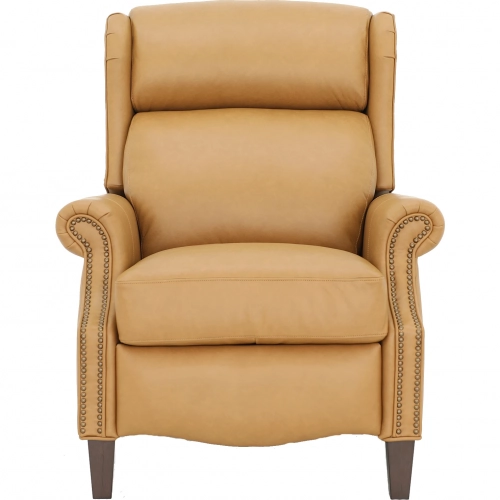 Philadelphia Power Recliner w/ Power Head Rest & Lumbar in Brandy Brown Top Grain Leather