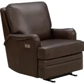 Scarlett Wall Hugger Power Recliner in Creede Fudge Brown Leather