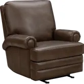 Scottie Wall Hugger Power Recliner in Clawson Mousse Brown Leather