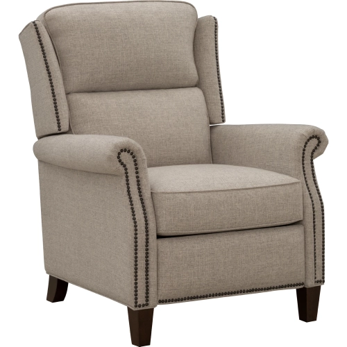 Shasta Manual Recliner in Linen Gray Fabric