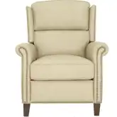 Shasta Manual Recliner in Cashmere Stone Top Grain Leather