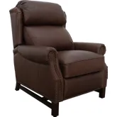 Thornfield Manual Recliner in Clifton Chocolate Brown Top Grain Leather