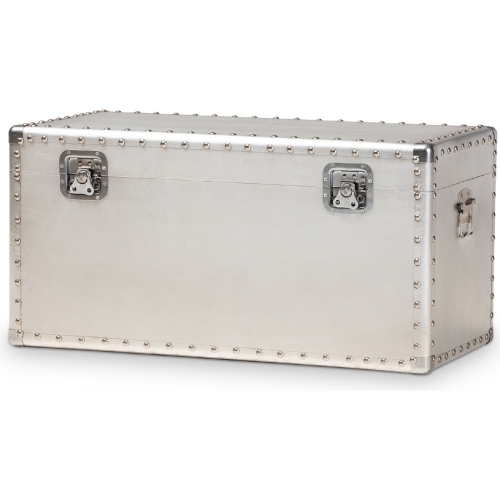 Serge Storage Trunk in Silver Metal
