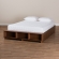 Arthur Full Storage Platform Bed in Ash Walnut Brown Wood