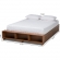 Arthur Full Storage Platform Bed in Ash Walnut Brown Wood