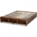 Arthur Full Storage Platform Bed in Ash Walnut Brown Wood
