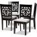 Jackson Dining Chair in Gray Fabric & Espresso Finish (Set of 4)
