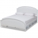 Elise Full Storage Platform Bed in White Wood