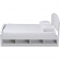Elise Full Storage Platform Bed in White Wood