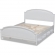 Elise Full Storage Platform Bed in White Wood