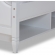 Elise Full Storage Platform Bed in White Wood
