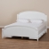 Elise Full Storage Platform Bed in White Wood