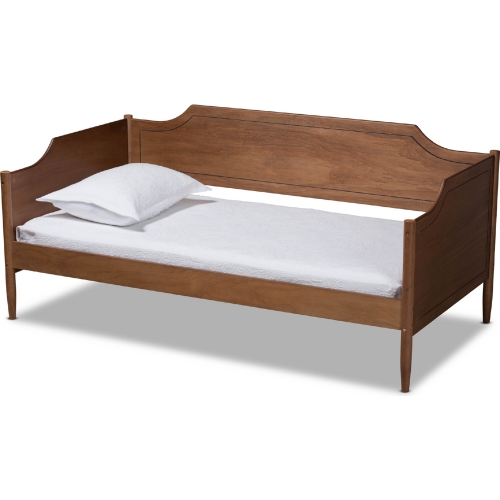 Alya Twin Daybed in Walnut Brown Wood