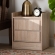 Hale 1 Door Nightstand in Oak Finish Wood