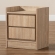 Hale 1 Door Nightstand in Oak Finish Wood