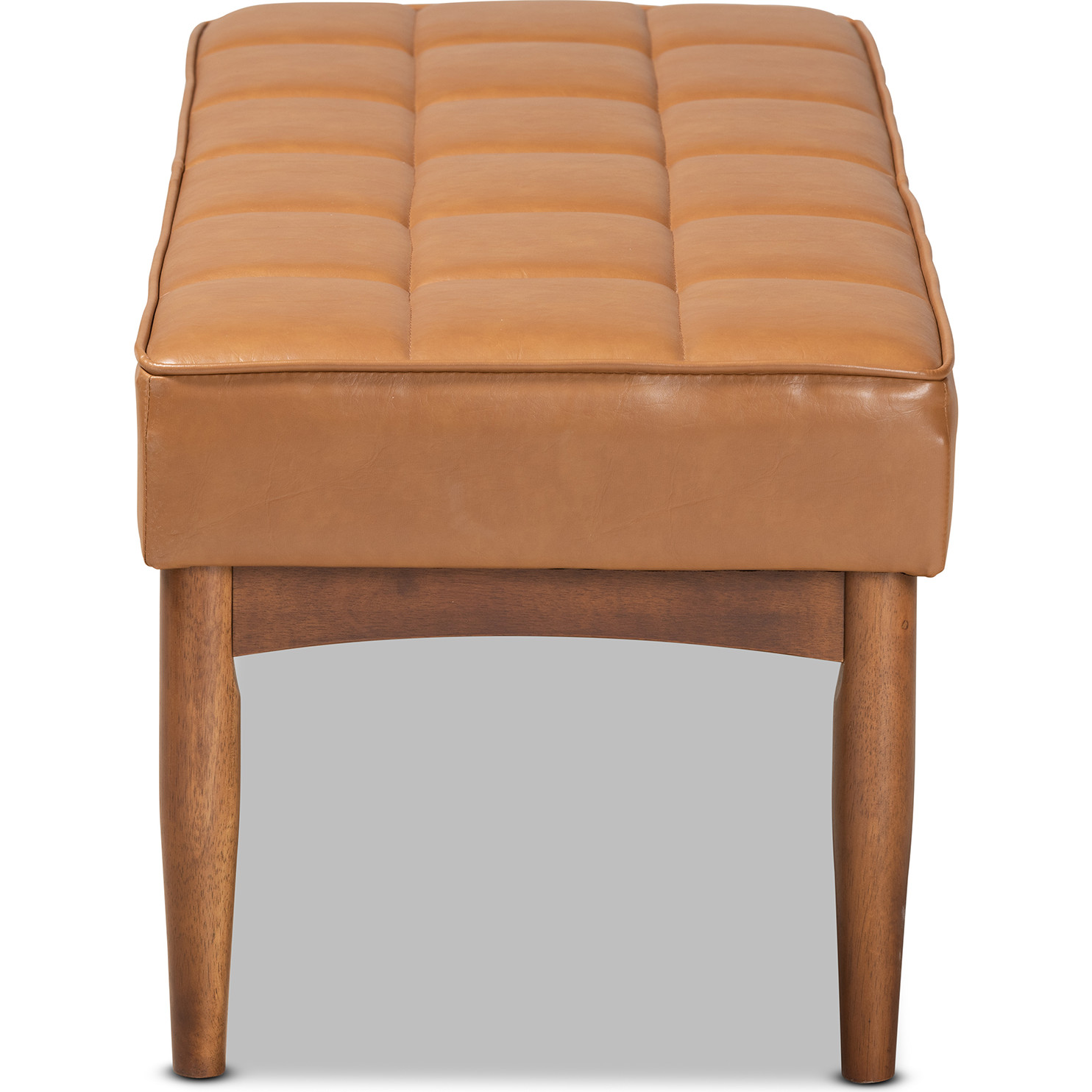 Baxton Studio Sanford Mid-Century Modern Dining Bench - Thumbnail 3