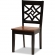 Rava 5 Piece Dining Set in Dark & Walnut Finish Wood