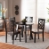 Rava 5 Piece Dining Set in Dark & Walnut Finish Wood