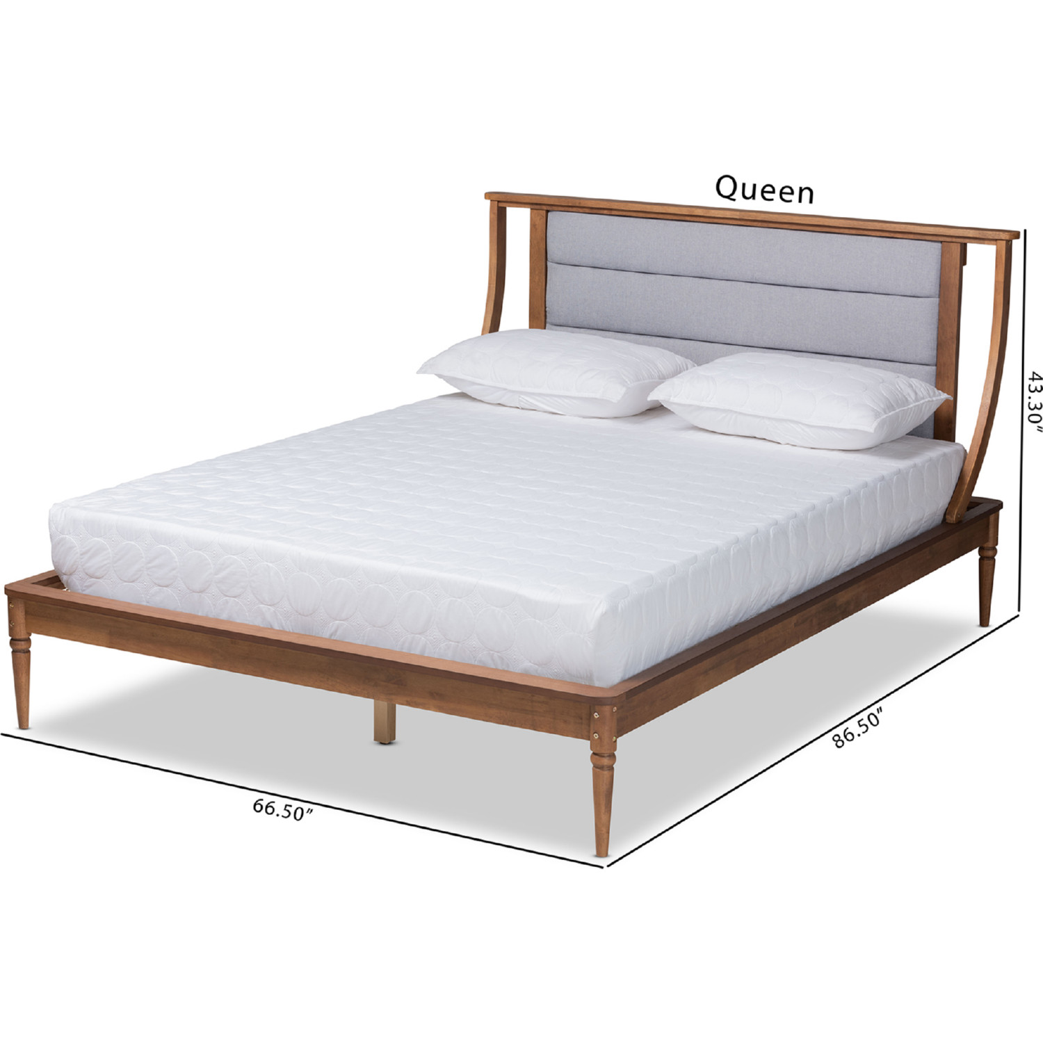 Baxton Studio Regis Platform Bed