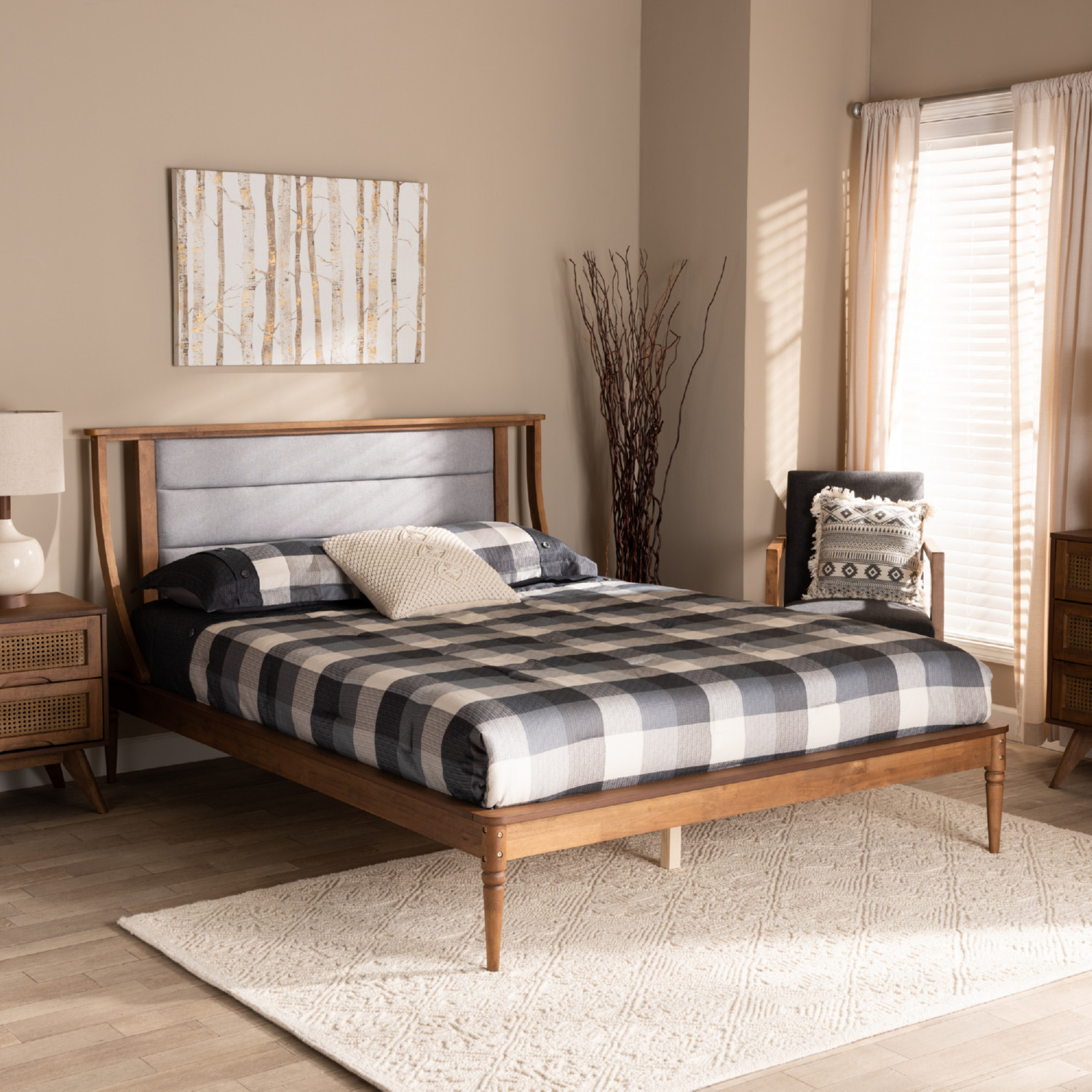 Baxton Studio Regis Platform Bed - Thumbnail 5
